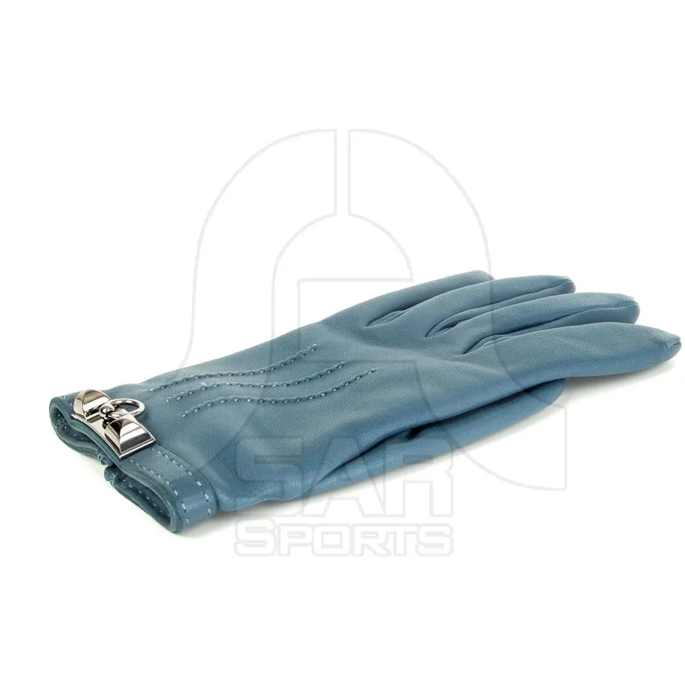 Men Fashion Winter Leather Motorcycle Full Finger Touch Screen Warm Gloves Full Finger High Quality Black Gloves