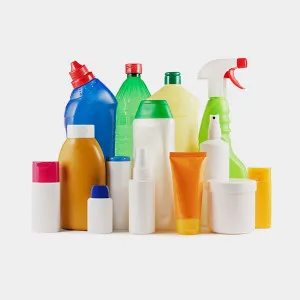 500ml 750ml 1000ml White Plastic HDPE Packaging Spray Bottles Liquid Detergent Bottles With Trigger Sprayer Cleaning Containers