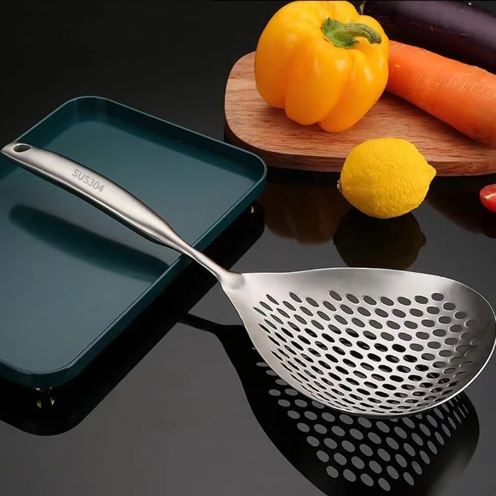 Дуршлаг из нержавеющей стали 304 в японском стиле для лапши, анти-ожога, удлиненная сетка, бытовой слив, слив жареных предметов