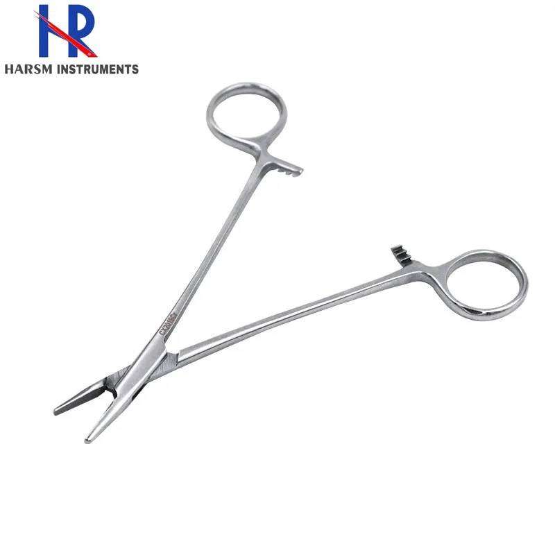Needle Holder Scissors Combine , Olsen Hegar TC Needle Holder , Tungsten Carbide Inserted Surgical Dental TC Needle Holder