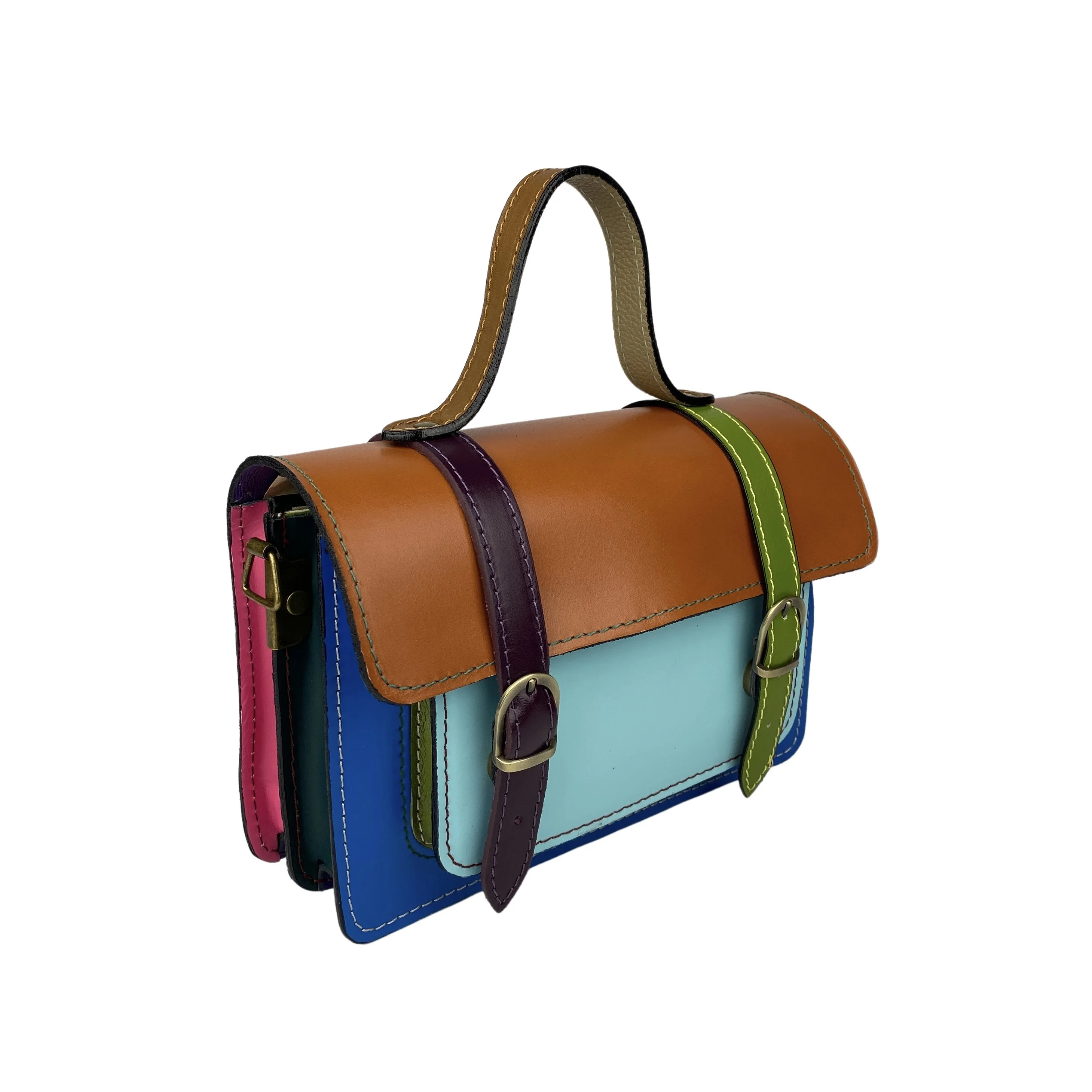 High Quality Leather Briefcases Designer Bags Made in Italy Leather Shoulder Bag Italy Manufacturers