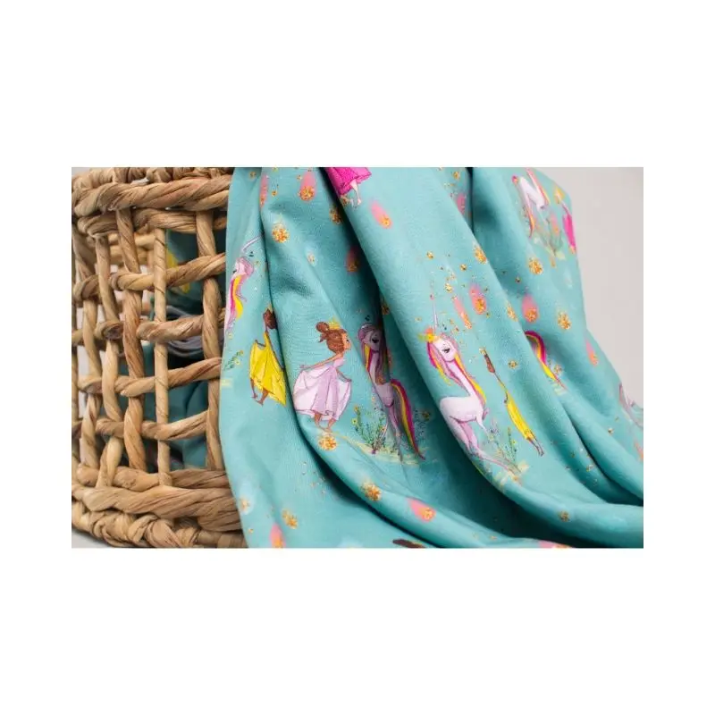 
Gots custom printed Jersey fabric 