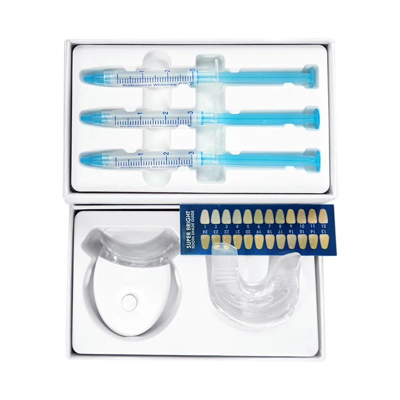 Newest Private Label Non Peroxide Non-Sensitive Syringes Teeth Whitening Kits Pap Gel