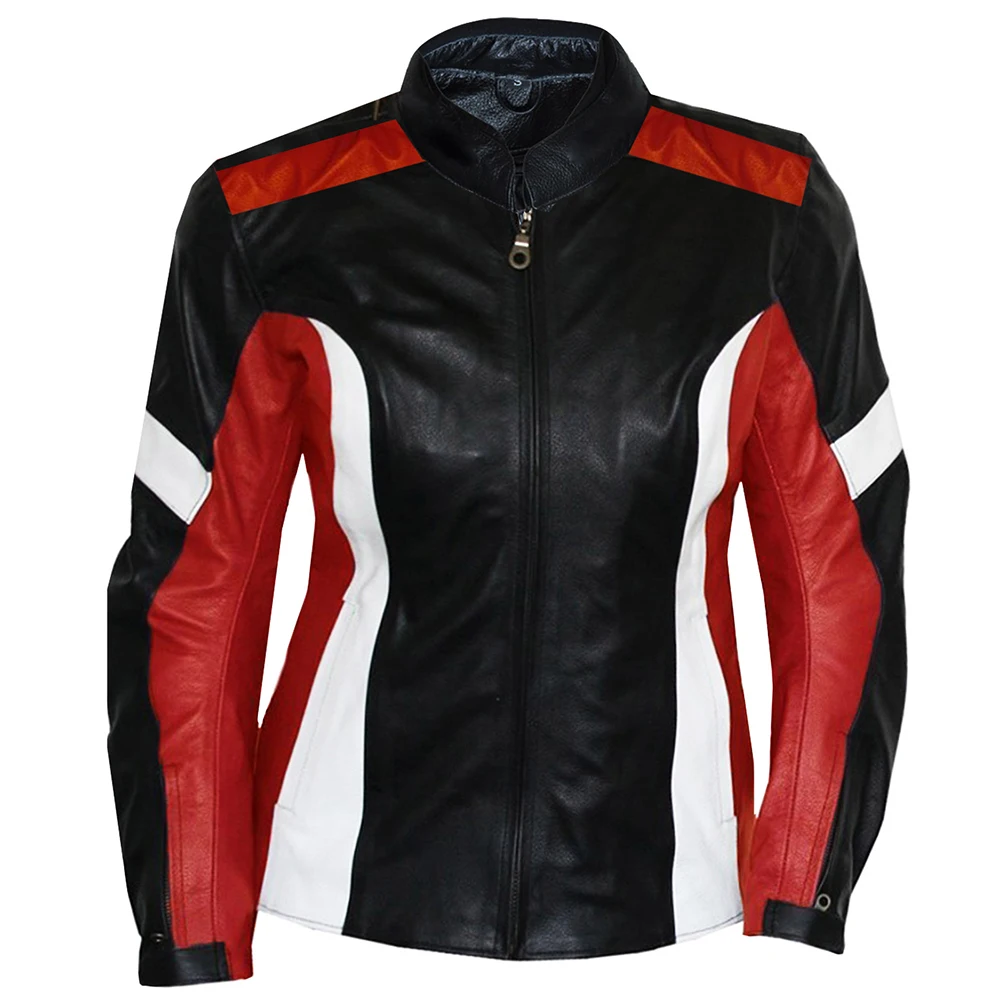 Men Motorbike Leather Riding Jackets CE Approved