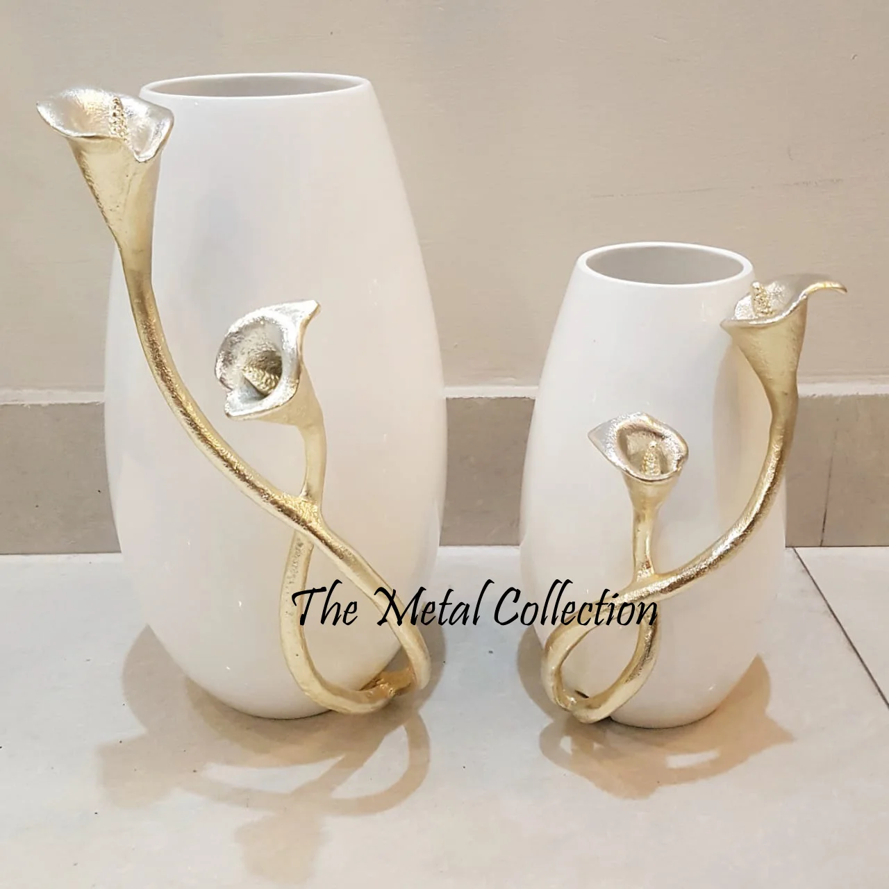 Luxury Modern Flower Vase pot used for Home Wedding Party Tableware Flower pot decor White Colour Modern Design Metal Plant Vase