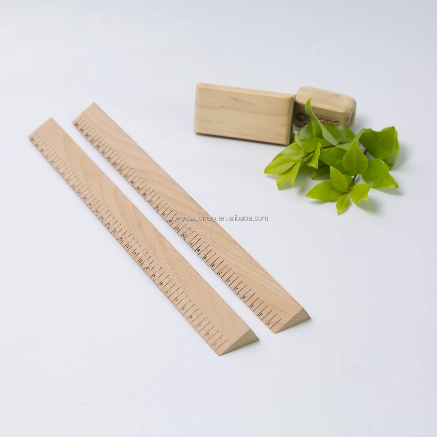 Custom artist drawing tools art wood working measuring tools wood square ruler digital measurement ruler wood
