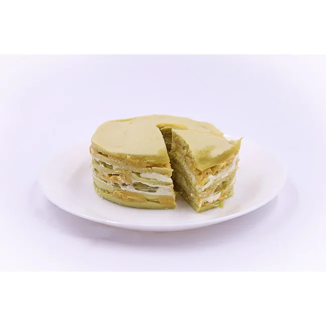 Wholesale Halal Musang King Durian Cake Soft Fluffy Texture Delicious Cake with Rich Durian Flavor Cream and Durian Puree