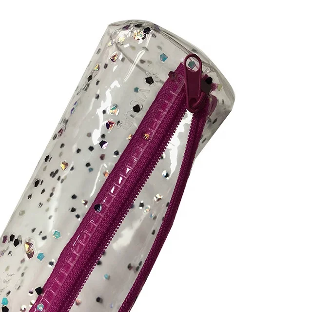 Eco-friendly Stationery Custom Flexible PVC pouch Stylish Pen Multi-Colored Cosmetic Zipper Pouch