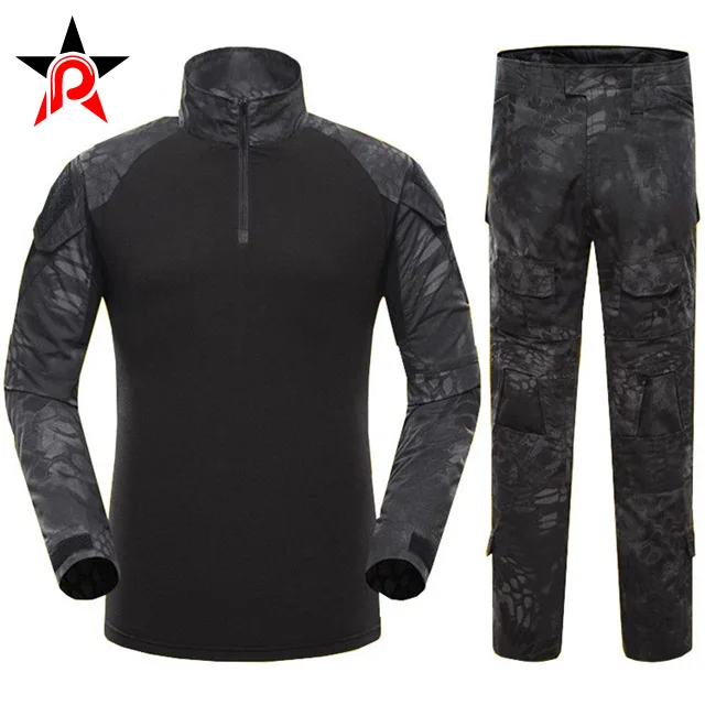 Тренировочный наряд с длинными рукавами Боевая Военная форма тактическая