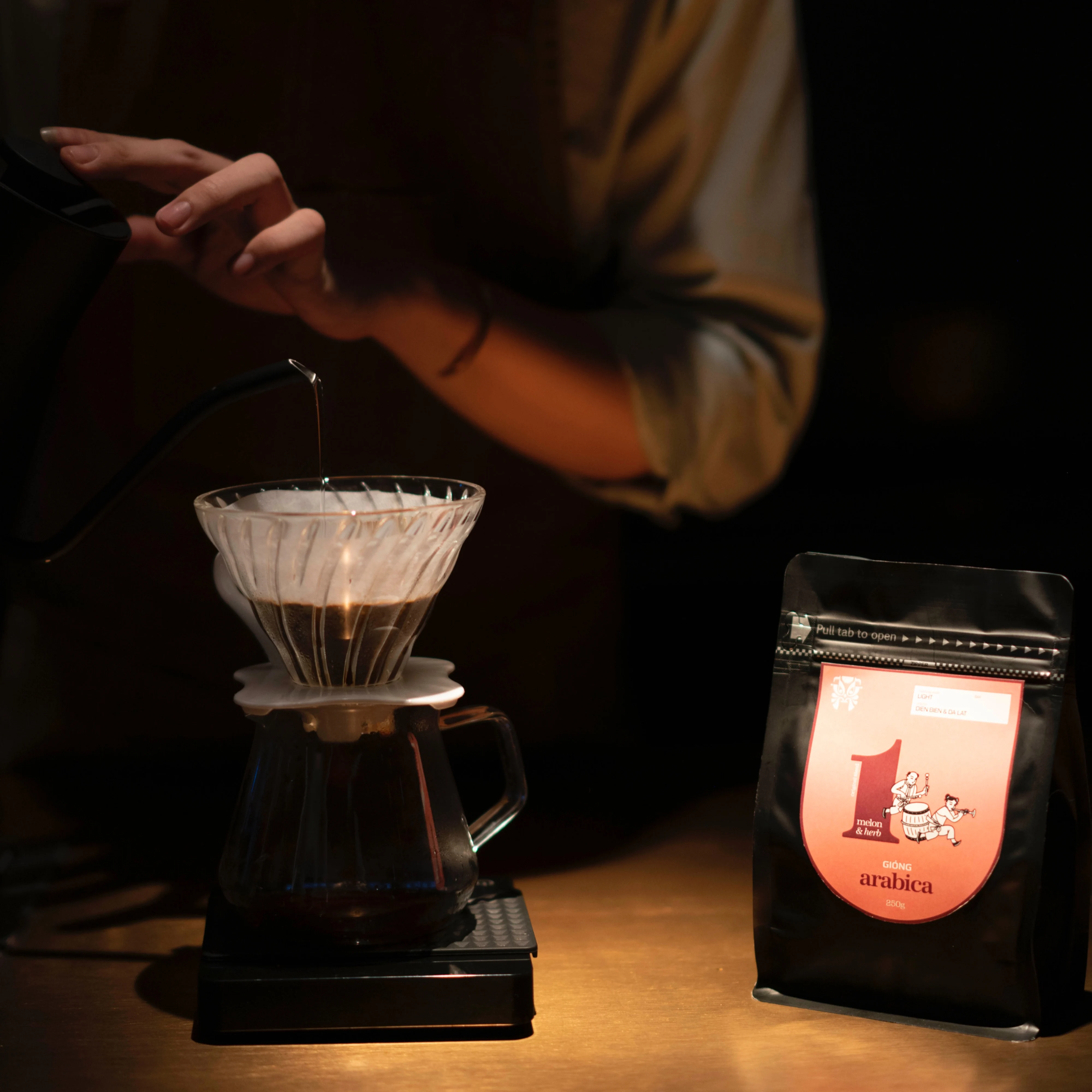 New product Giong Arabica 1 THE HEALING COFFEE melon & herb-like arabica roast whole bean coffee beans