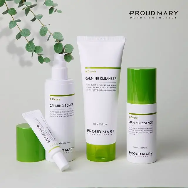 Korea Proud Mary Acne Facial Cleanser 150ml for clearing the impurities on skin and sebum in pores with soft bubble