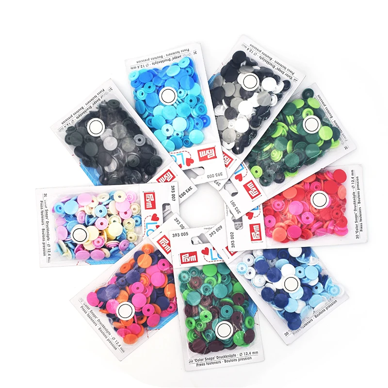 Prym 393008 Love Color Snap Buttons Fasteners Press studs