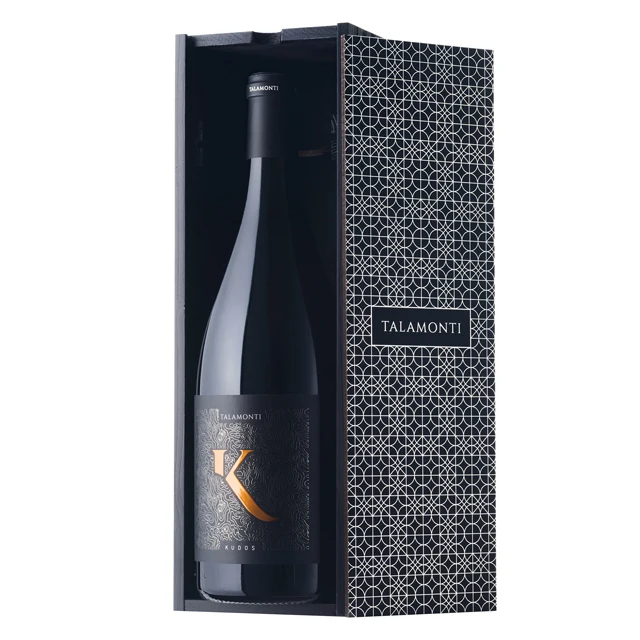 Top Quality Italian Red Wine - TALAMONTI KUDOS Wood Box - 900cl italian wine alcoholic beverage