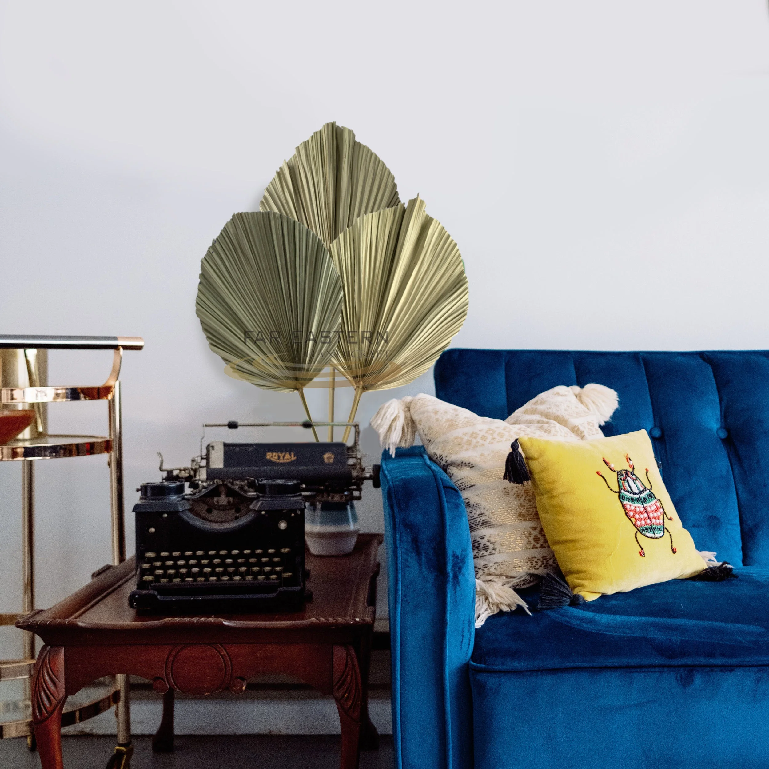 Air Dried Flower Trimmed Fan Palm Leaf For Home Decoration Artificial Flowers Decoration Dried Organic Palm Leaves from Vietnam