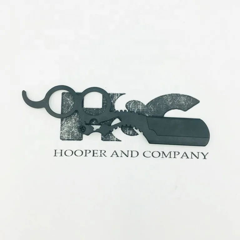 finger razor straight razor barber razor with barber pole design with ring Sustainable Stainless steel