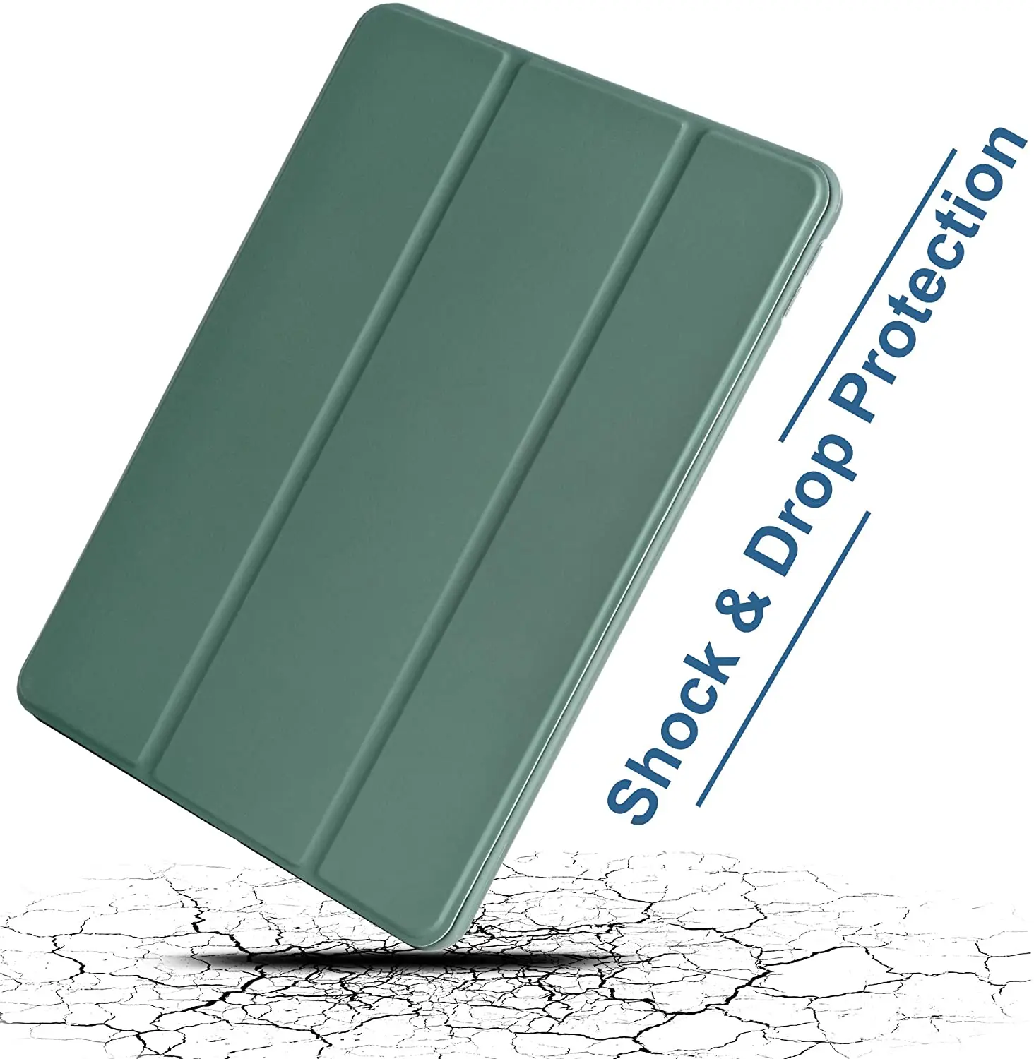 2021 Tablet cover For iPad 7th 8th 9th 10.2 Case with pencil slot Shockproof Soft Silicon Back Cover For pro 11 pro 12.9 case