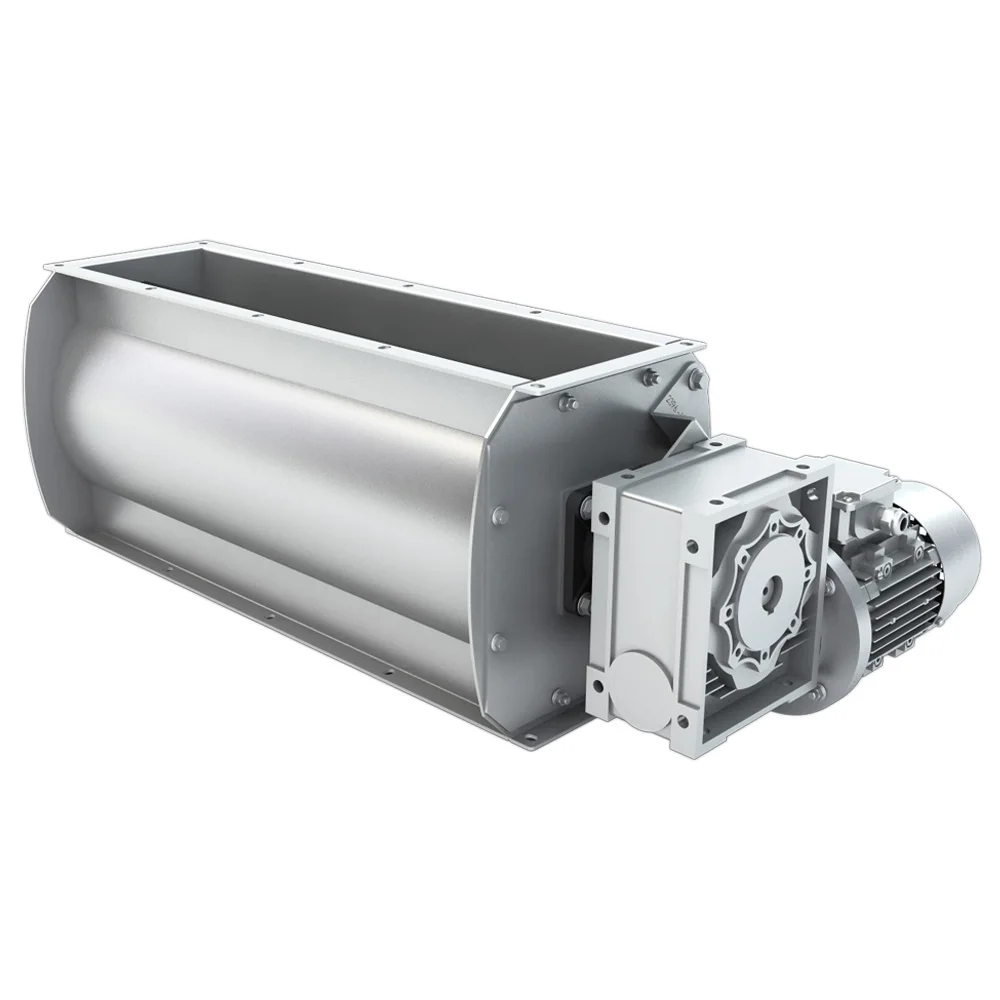 Italian Valve IST 50 - Rotary Unloader Valve in Welded Sheet metal - Flange 198x800 - Kw2,2 18rpm