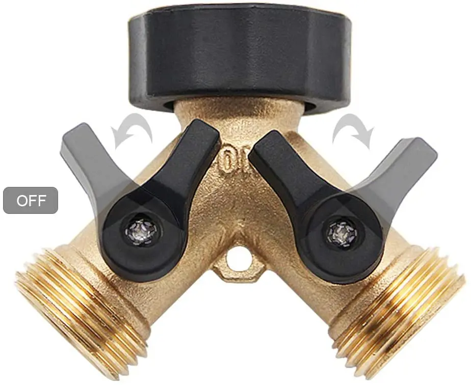 Household Double-Pass Shunt 6 Distributor tap Water Splitter Garden Tool Splitter Garden Faucet