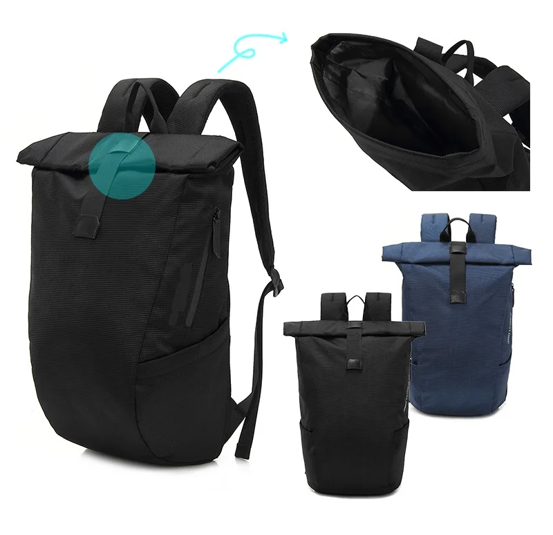 Top Roll Up New Laptop Travel Sports Bag Backpack with Magnet Close