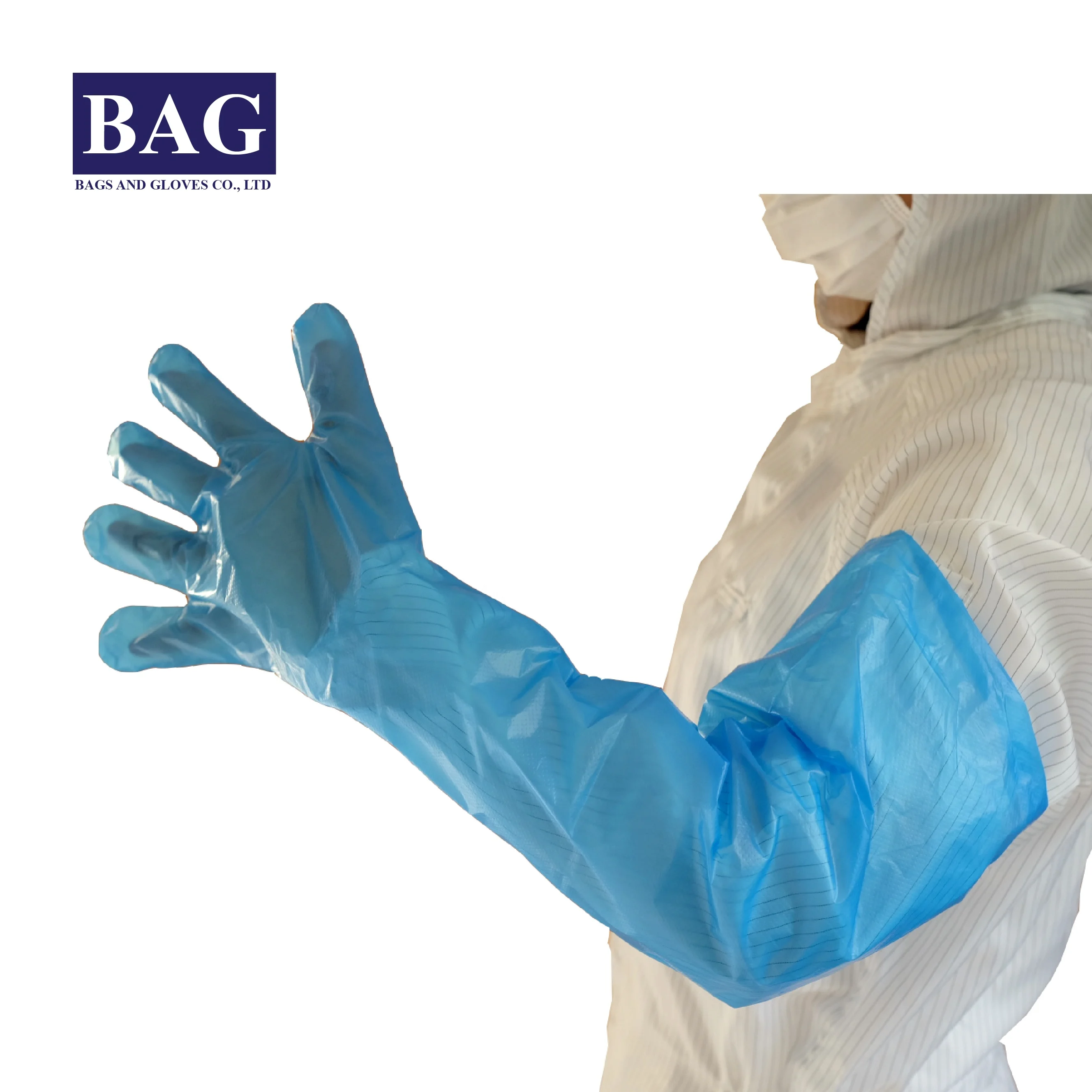 
Disposable Plastic long gloves for Food industry 