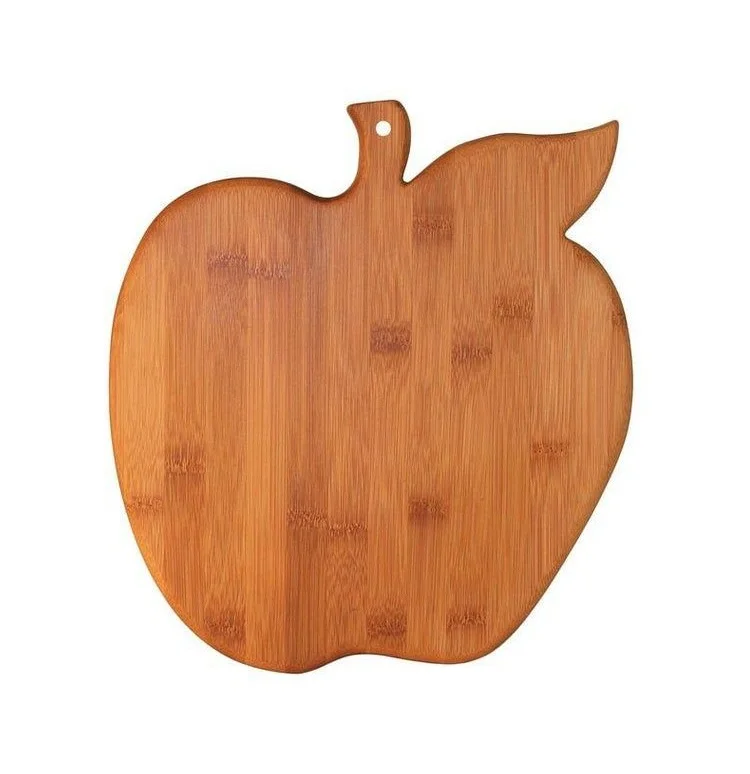 Apple Shape Natural Organic Bamboo Cutting Board Totally Kitchen Home Restaurant Bar Hotel Wedding  Wood Chopping Board