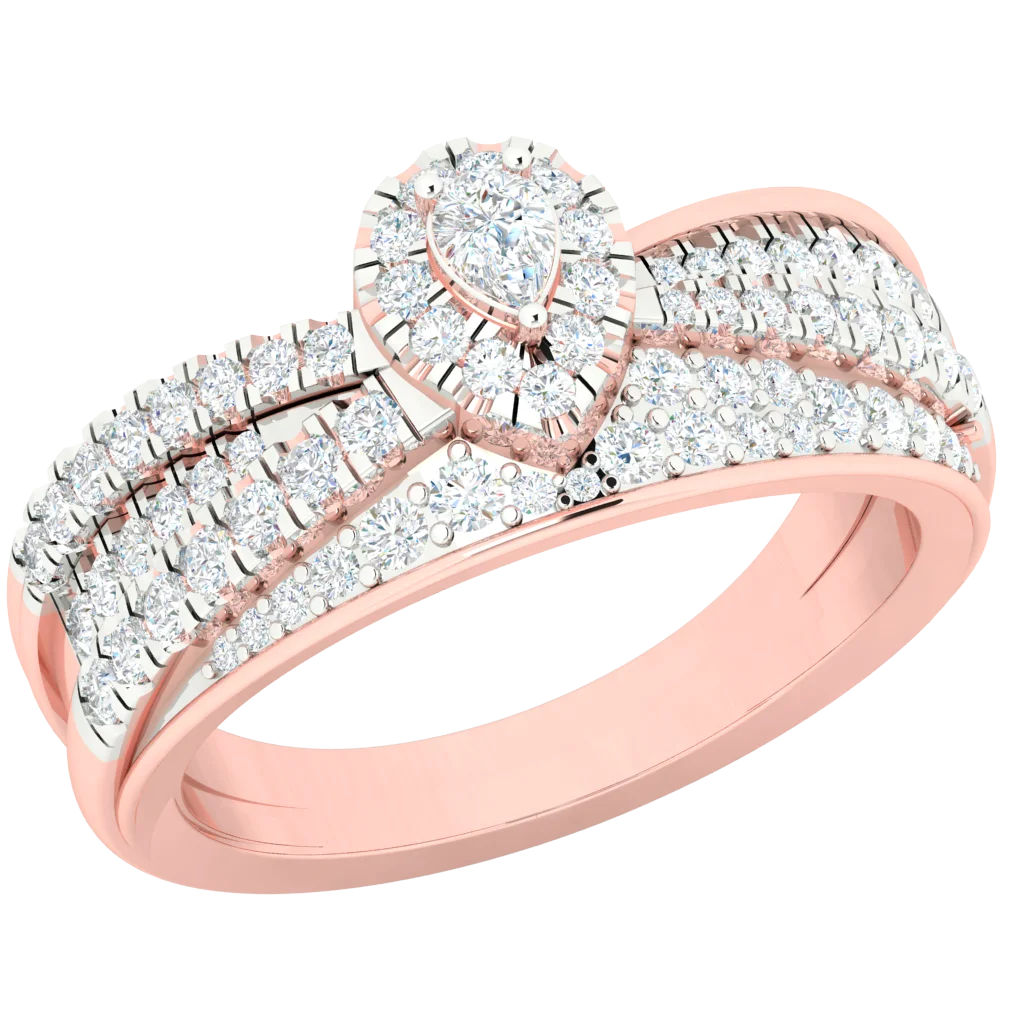 personalize design unique new design moissanite colorless diamond DEF Certified solitaire ring low price worldwide delivery