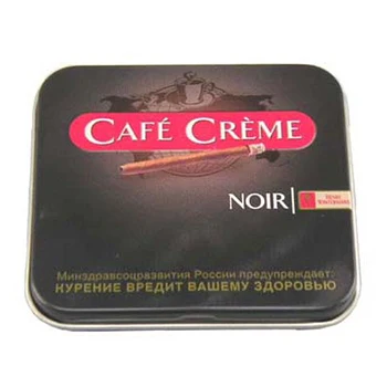
Cigar aluminium metal tin can box food grade custom design offset printing 