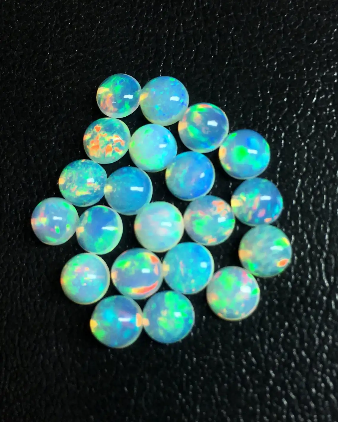 Натуральный опал Эфиопский Круглый Кабошон 6x6 мм свободный драгоценный камень сертифицированные Янтарные Бусины высшее качество драгоценные камни ювелирные изделия