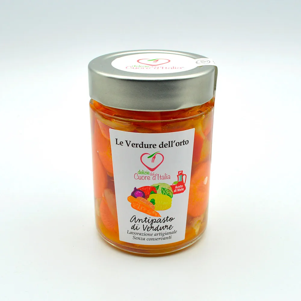 High Quality Italian Starter of Sweet and Sour Vegetables as entree as topping as ingredients ready to use gluten free