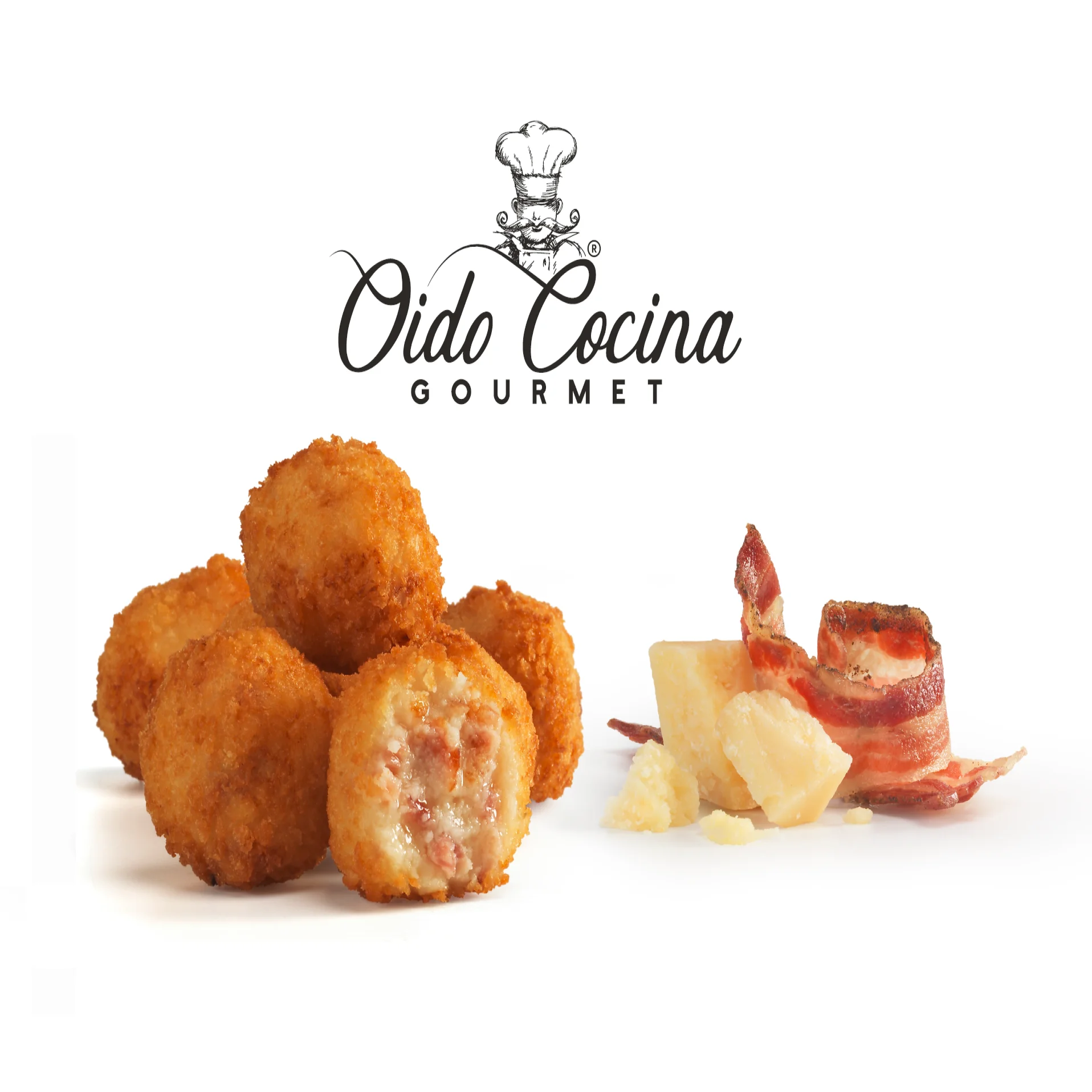 GOURMET SPANISH TAPAS / BACON AND PARMESAN CHEESE CROQUETAS / BACON AND PARMESAN CHEESE CROQUETTES
