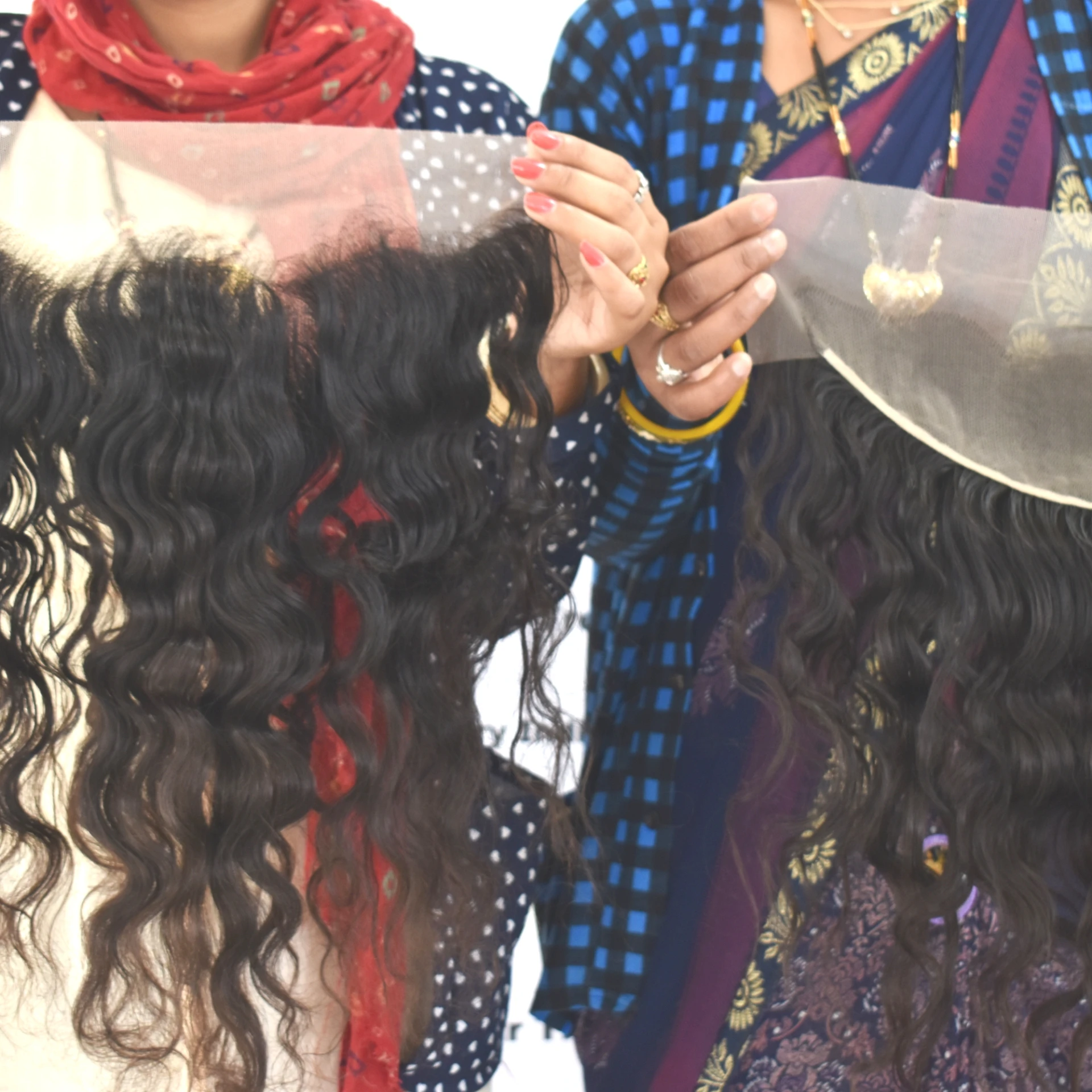 Raw virgin wavy 13*4 frontal wholesale factory price unprocessed natural quality color Cambodian Human Hair