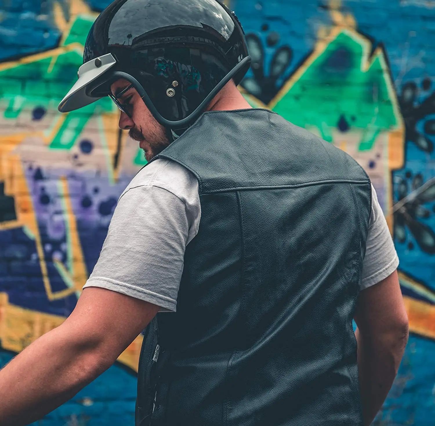 Best unisex warming leather motorcycle vest without hoodie for men and women