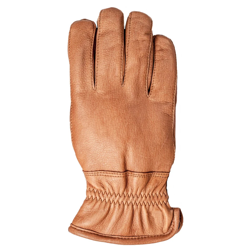 Оптовая продажа модные зимние теплые перчатки водонепроницаемые коричневые из овечьей кожи для мужчин