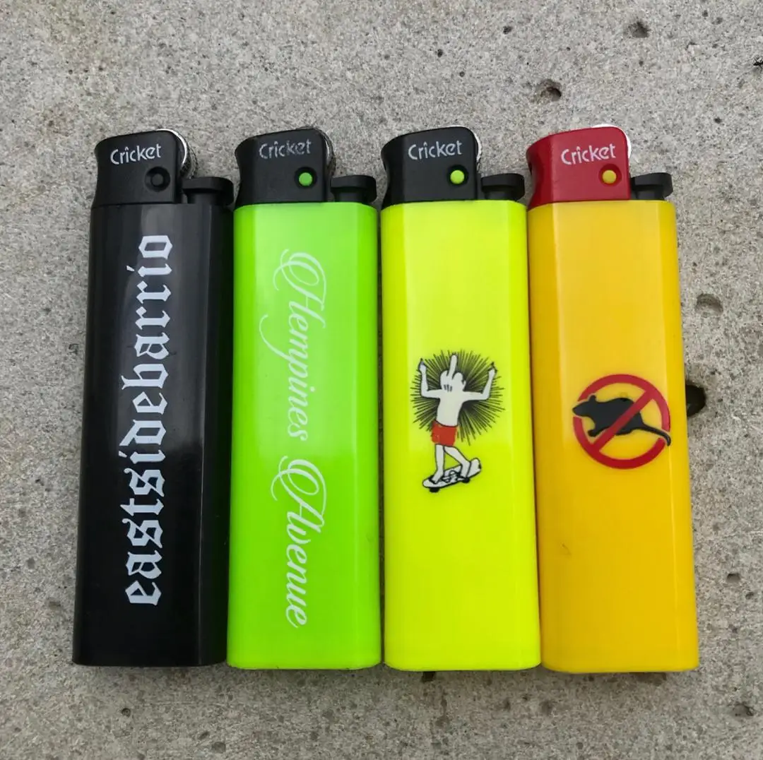 Cricket Lighters Custom Logo Cheap Refillable/Disposable Cricket Lighters for sale.