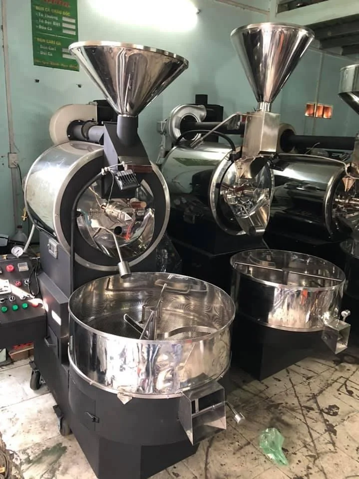 low price quality coffee bean roaster machine 5kg to 120 kg made in Viet Nam