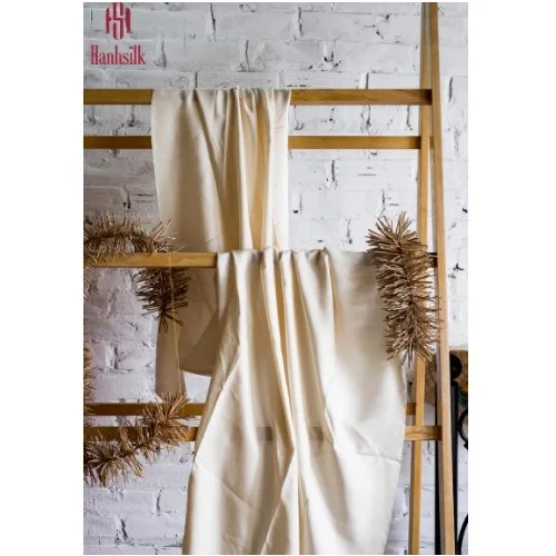 Анти-УФ саржевая Роскошная тонкая чистая 100% чистый шелк гладкая мягкая дышащая шелковая ткань