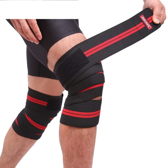 Knee Support Brace Knee Protector Elastic Breathable knee wraps powerlifting and customized logo