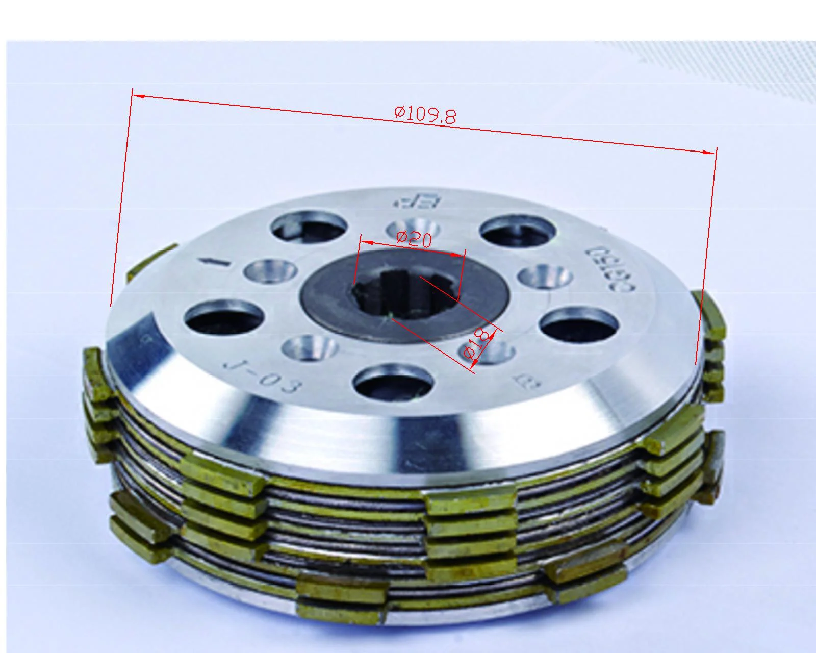 Chinese factory produces cheap motorcycle engine clutch clutch assembly