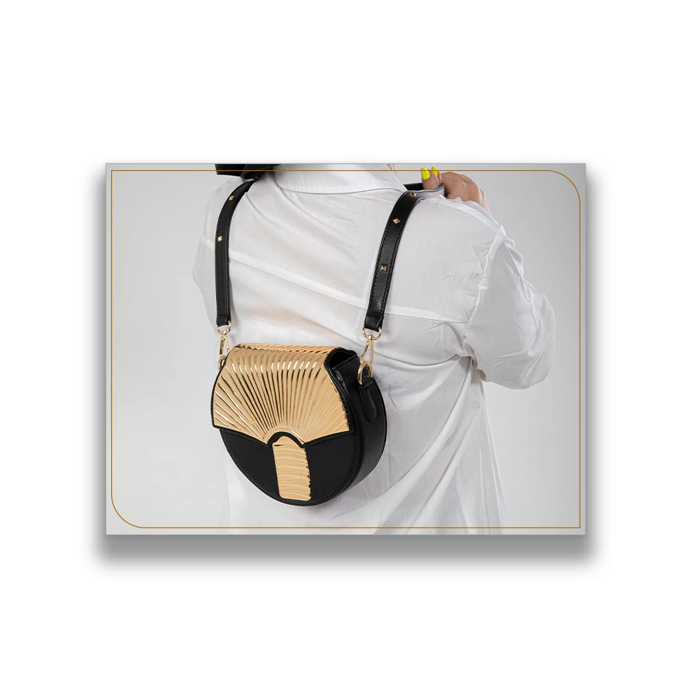 Bianca Bags Handmade from Real Leather and Handcrafted copper plated with 21 carot gold