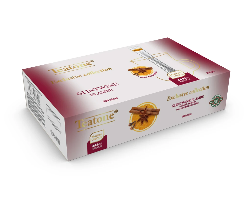 Glintwine Flambe in stick TEATONE 5 boxes of 100 sticks in individual package * 2g High quality