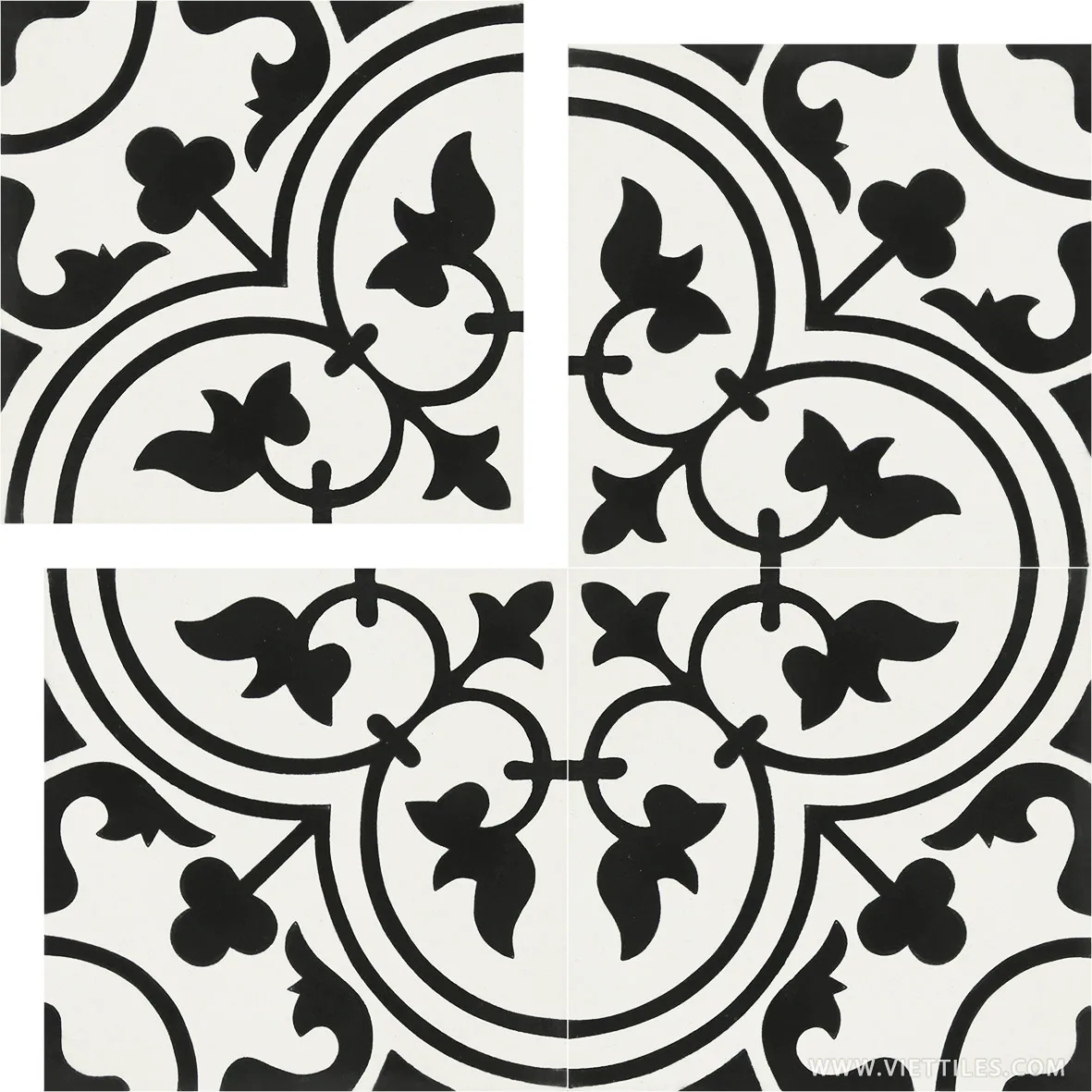 Unique pattern designed on handmade cement tile from Viettiles factory with V20-098-T in size 200x200x16mm low price