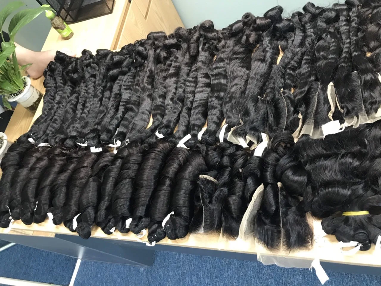  Волнистые пучки Fumi длинные волос волнистые человеческие волосы для наращивания от Belady hair