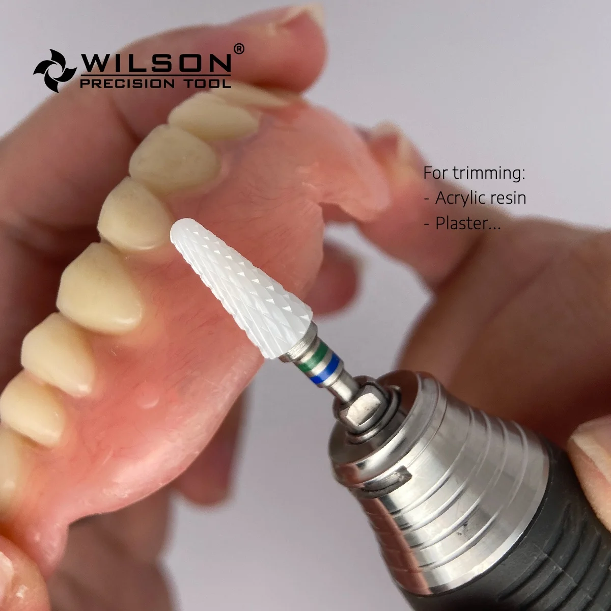 6400402 Nail Bit High Wearing Feature White Zirconia Ceramic Burs Used for Acrylic/Plaster /Dental polishing burs