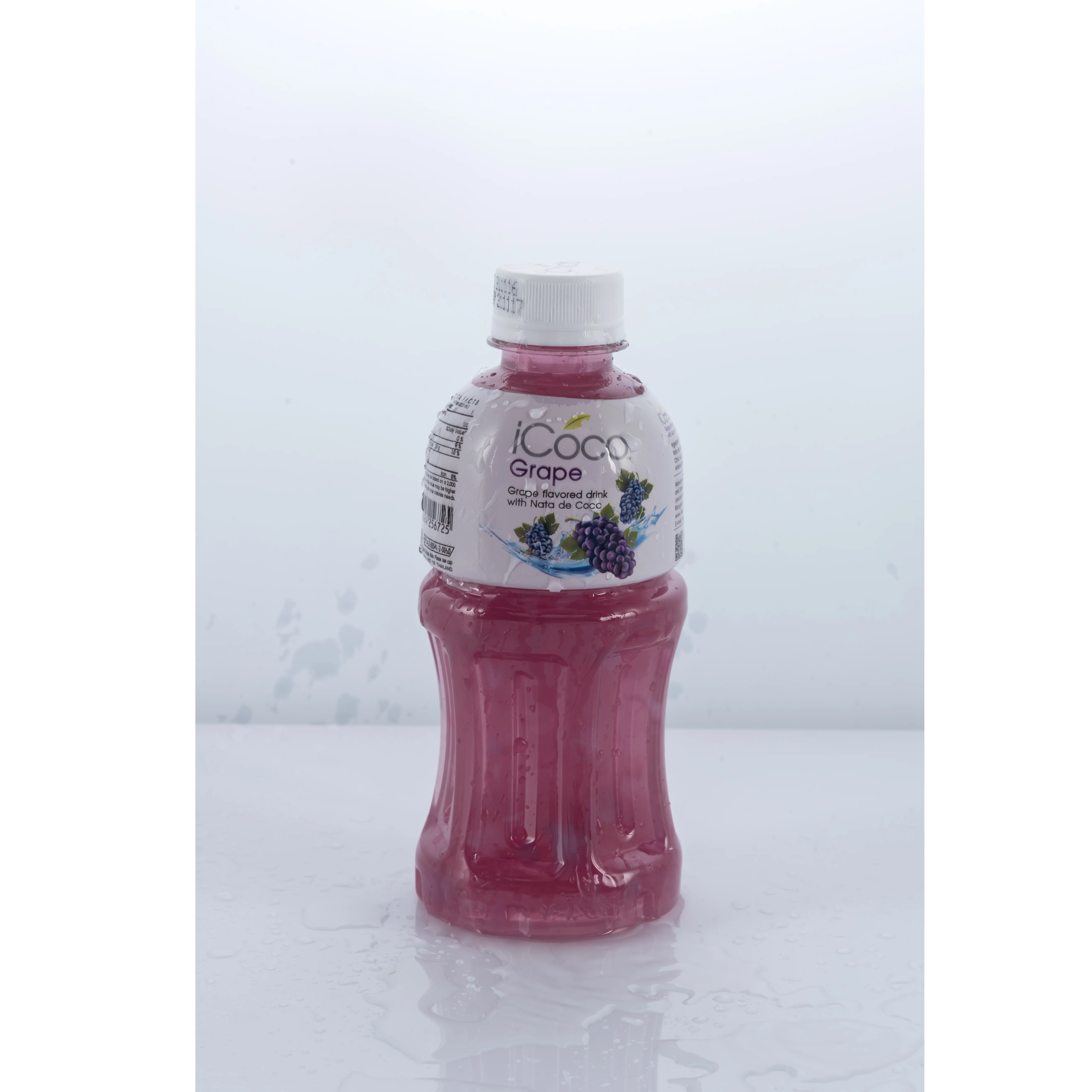25% Fruit Juice With The Best Selling High Quality Nata De Coco Grape Flavor iCoco Brand Export From Thailand