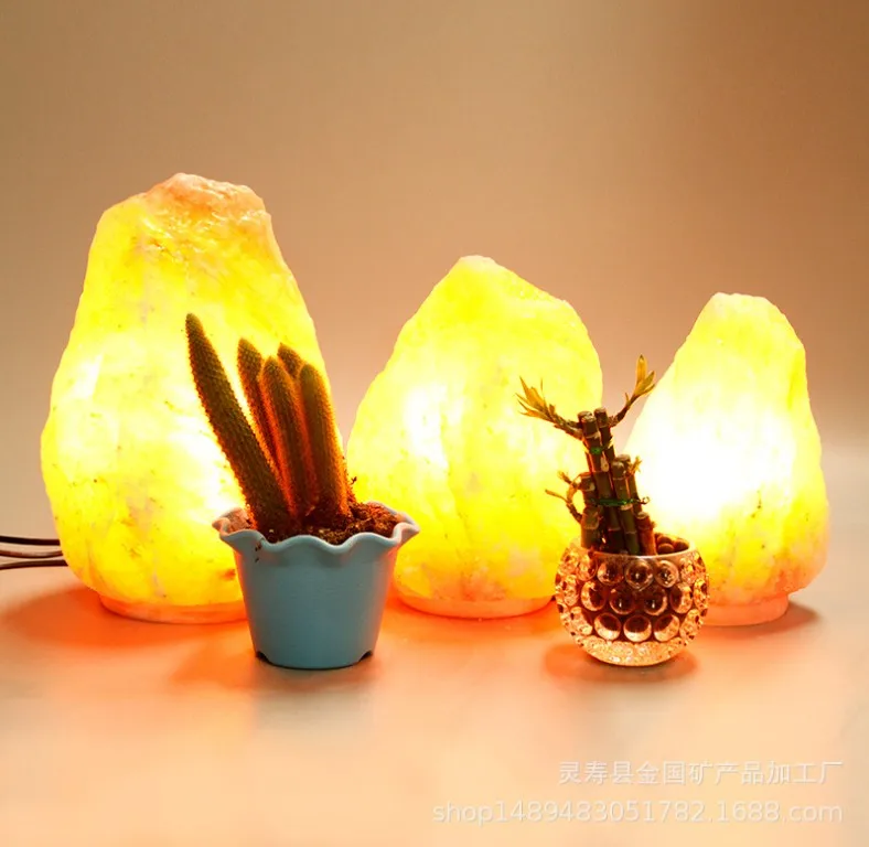 Розовая Хрустальная солевая лампа гималайские декоративные солевые лампы натуральная Гималайская