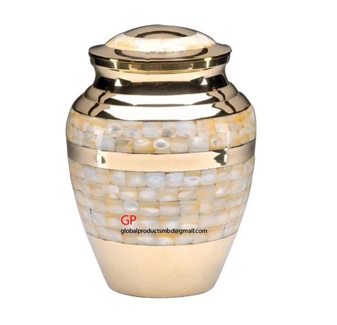 ANTIQUE FINISH METAL URNS ADULT URN