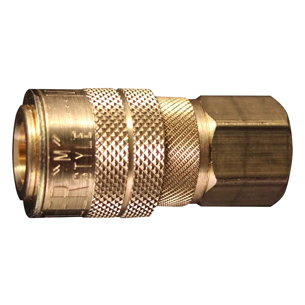 Milton 713BK 1/4 FNPT  M-Style Industrial Pneumatic Brass Coupler with Drag Guard Pneumatic Coupler Air hose Fittings