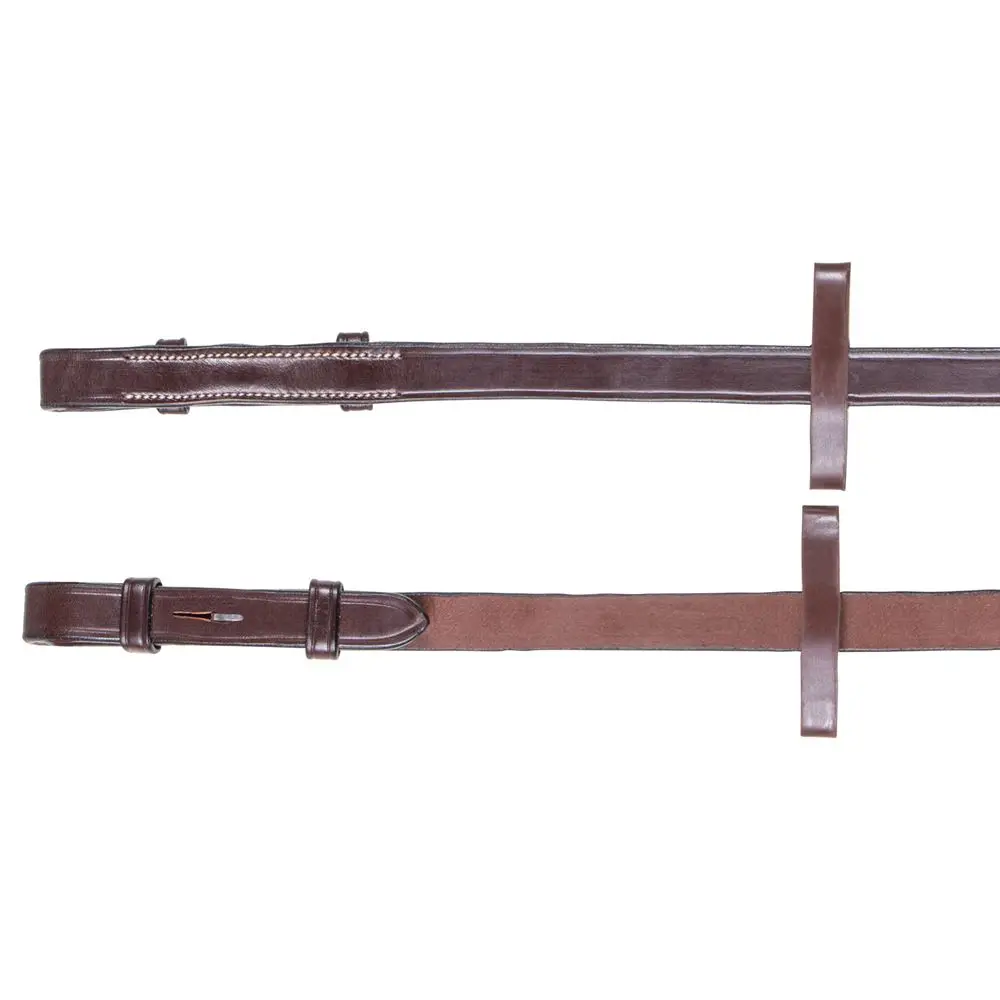 premium quality English leather anatomic poll relief monocrown bridle with fancy stitching & stainless steel buckles