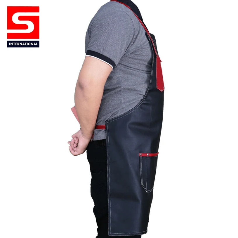  Регулируемый односторонний нагрудник разноцветные хлопковые парикмахерские рабочие фартуки по заводской цене