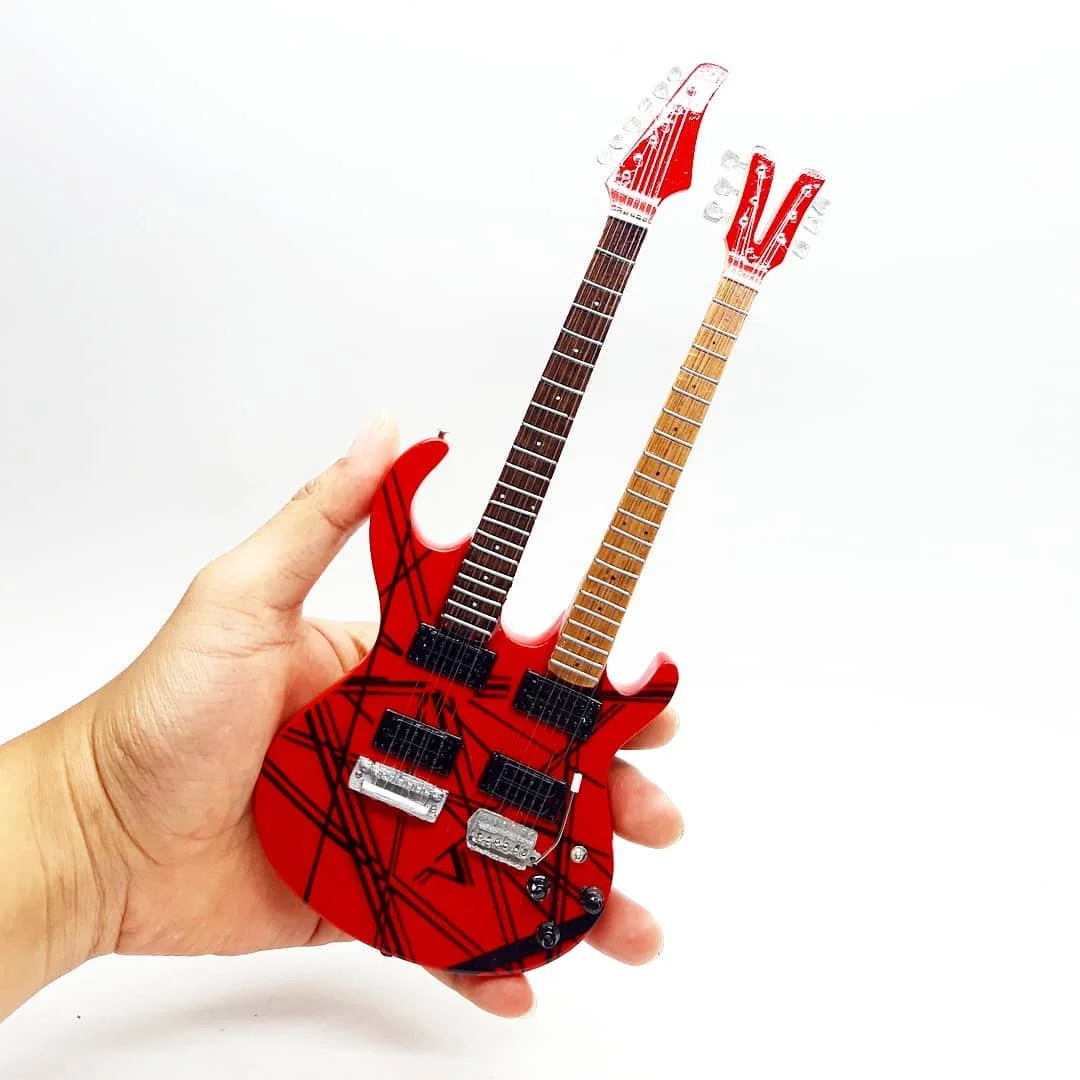 miniature wooden guitars